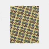 Puzzle Pieces Fleece Blanket (Vorderseite)