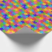 Puzzle Pieces Gift Wrap Geschenkpapier (Ecke)
