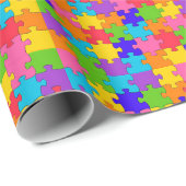 Puzzle Pieces Gift Wrap Geschenkpapier (Rolleneckpunkt)