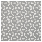 Puzzle Pieces Grau und Weiß Stoff (Muster)