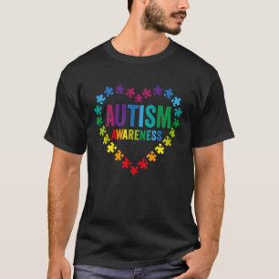 Puzzle Pieces Liebe Herz Autismus Aufklärung Monat T-Shirt