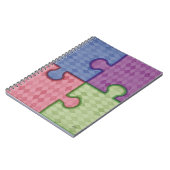 Puzzle-Pieces-Notebook Notizblock (Linke Seite)