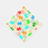 Puzzle Pieces Paper Napkins Serviette (Ecke)