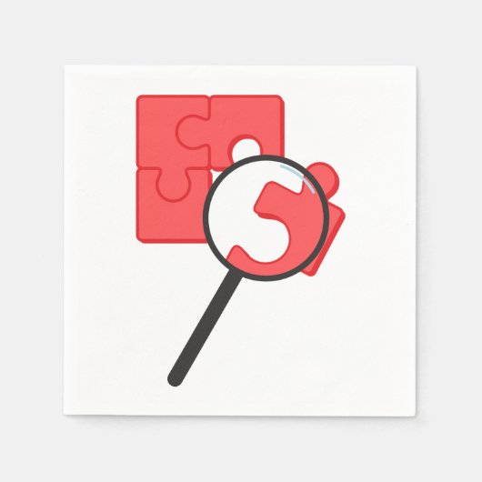 Puzzle Pieces Paper Napkins Serviette (Vorderseite)