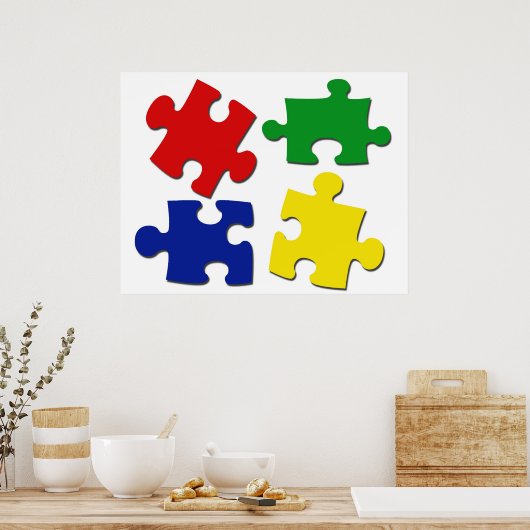 Puzzle Pieces Poster (Küche)