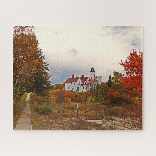 PUZZLE/ POINT IROQUOIS LIGHTHOUSE MICHIGAN U.P. PUZZLE (Horizontal)