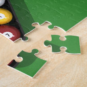 Puzzle: Pool Balls auf grünem Gürtel Puzzle (Seite)