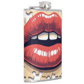 Puzzle-Pop-Lippen Flachmann (Rechts)