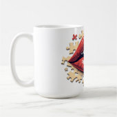 Puzzle-Pop-Lippen Kaffeetasse (Links)