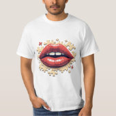 Puzzle-Pop-Lippen T-Shirt (Vorderseite)