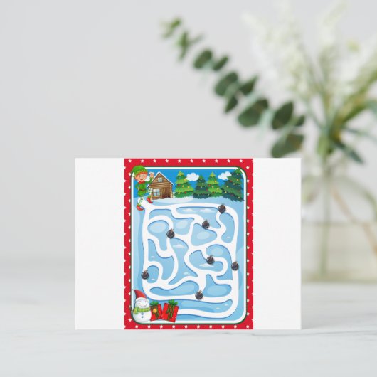 Puzzle Postkarte (Stehend Vorderseite)