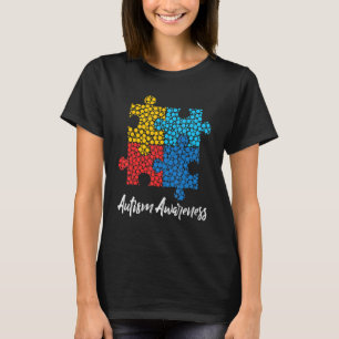 Puzzle Punkte-Tupfen Autismus-Bewusstsein Internat T-Shirt