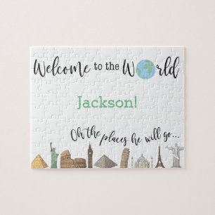 Puzzle-Puzzle für Reisen - Baby Dusche Geschenk Id Puzzle