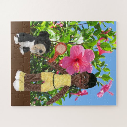 Puzzle - Puzzle und Hibiskus (Horizontal)