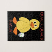 Puzzle"Quack mit Ente & Ei. Name des Kindes. Puzzle (Horizontal)
