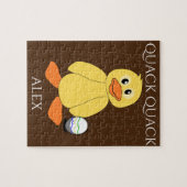 Puzzle"Quack mit Ente & Ei. Name des Kindes. Puzzle (Horizontal)