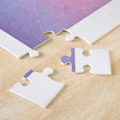 Puzzle- Regenbogen Glitter Schmetterling & Blume  Puzzle (Seite)