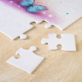 Puzzle-Regenbogen Glitter Schmetterling & Blume  Puzzle (Seite)