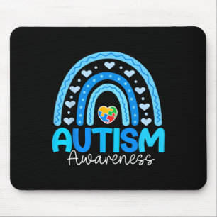 Puzzle Regenbogen im April tragen wir blauen Autis Mousepad
