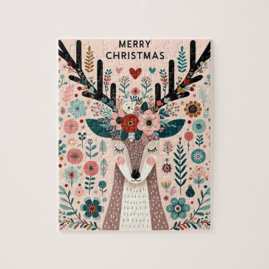 Puzzle “Renne de Noël“ (Vertikal)