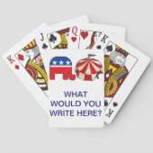 Puzzle republikanische Circus Word Spielkarten (Rückseite)