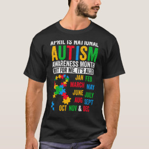 Puzzle Ribbon April ist ein nationales Bewusstsein T-Shirt