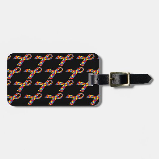 Puzzle Ribbons Gepäckanhänger (Vorderseite horizontal)