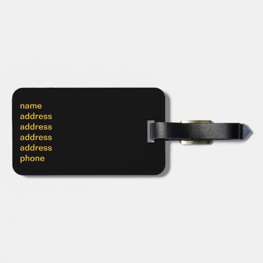 Puzzle Ribbons Gepäckanhänger (Rückseite horizontal)