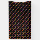 Puzzle Ribbons gepolstertes Muster Banner (Vertikal)