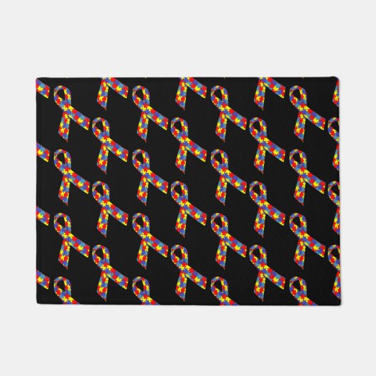 Puzzle Ribbons gepolstertes Muster Fußmatte (Vorderseite)