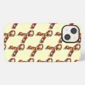 Puzzle Ribbons iPhone Hülle (Rückseite (Horizontal))