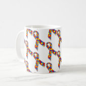 Puzzle Ribbons Kaffeetasse (Vorderseite Links)