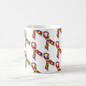 Puzzle Ribbons Kaffeetasse (Mittel)