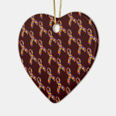 Puzzle Ribbons Keramik Ornament (Links)