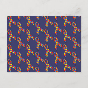 Puzzle Ribbons Postkarte