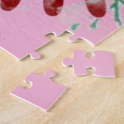 Puzzle Rosa Floral Monogramm (Seite)