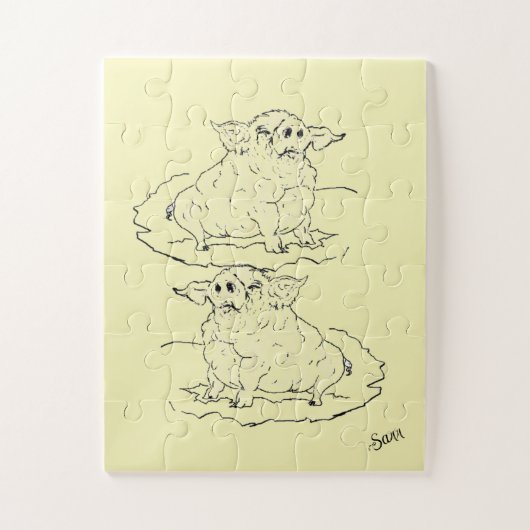 Puzzle: Rosa "Rosa" Puzzle (Vertikal)