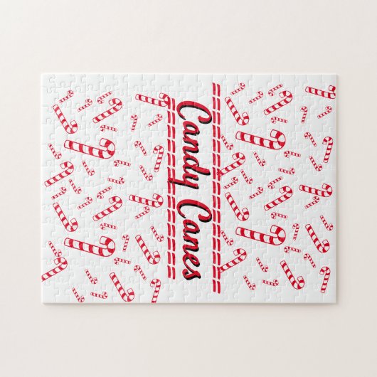 Puzzle - rote Kanisträne mit Text (Horizontal)