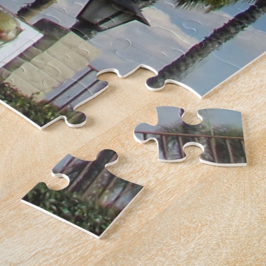 Puzzle - Roter Mohn und Palmen (Seite)