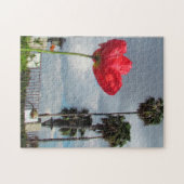 Puzzle - Roter Mohn und Palmen (Horizontal)