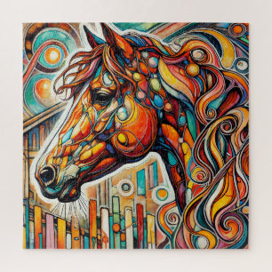 Puzzle Rotes Pferd 600 Piece Platz