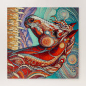 Puzzle Rotes Pferd 600 Stück (Horizontal)