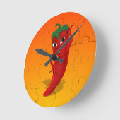 Puzzle Runde Wanduhr (Winkel)