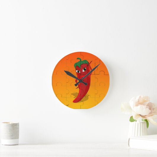 Puzzle Runde Wanduhr (Zuhause)