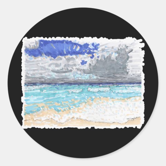 Puzzle Runder Aufkleber (Vorderseite)