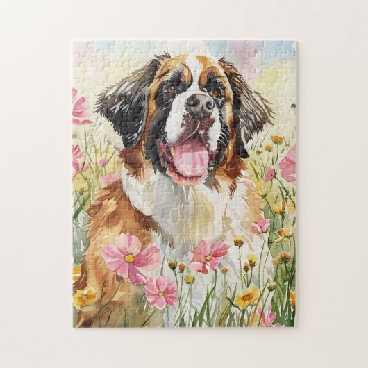 Puzzle – Saint-Bernard-Hund-Puzzle-Geschenk (Vertikal)