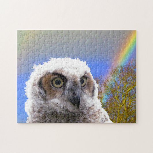 Puzzle - Schale mit Regenbogenuntergrund (Horizontal)