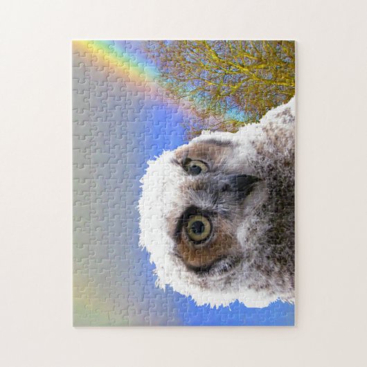 Puzzle - Schale mit Regenbogenuntergrund (Vertikal)