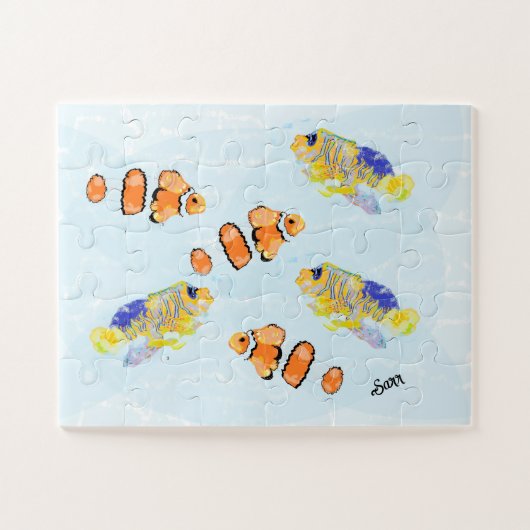 Puzzle: Schule für tropischen Fisch Puzzle (Horizontal)