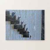 Puzzle - Sieben Möwen auf Pilzen (Horizontal)